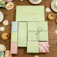 Boîtes cadeaux de luxe pour confiseries, boîtes en carton rigide avec couvercle, emballage en papier pour desserts, boîte d'emballage pour macarons, gâteaux, qualité supérieure