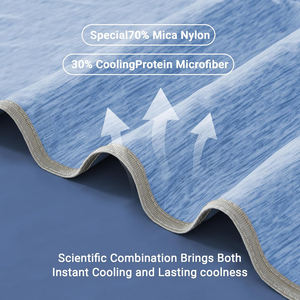 Nouvelle Arrivée Couverture Réversible Ultra Douce Moderne Rafraîchissante pour l'Été en Nylon Mica Tricoté Rectangulaire pour le Sommeil et l'Avion - Product Image 3
