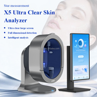 Meilleur choix : Analyseur de peau X5, appareil de salon de beauté, machine à 11 spectres, 24 langues, analyse de la peau, scanner de cuir chevelu, détecteur