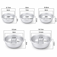 Moule à donuts réutilisable en aluminium, plaque de cuisson pour mini-gâteaux annulaires, moule à pâtisserie à cavité unique pour la cuisine domestique et la boulangerie
