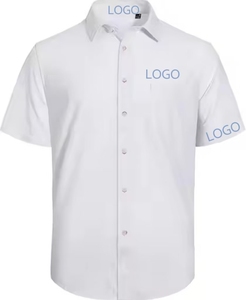 Camicie da <span class=keywords><strong>uomo</strong></span> bianche in <span class=keywords><strong>lino</strong></span> Oxford camicie a maniche corte con bottone in cotone <span class=keywords><strong>abiti</strong></span> estivi da <span class=keywords><strong>uomo</strong></span> 2025 camicie hawaiane da vacanza - Product Image 4