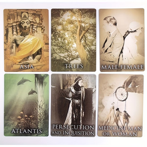 Personalización al por mayor de 44 tarjetas de oráculo de hueso con escritura de vidas <span class=keywords><strong>pasadas</strong></span> para sanación, exploración del alma y comprensión espiritual. - Product Image 3