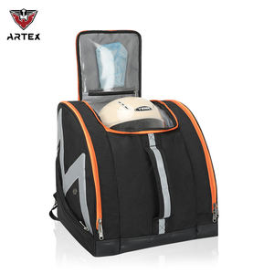 Sac à bottes de ski, sac à dos de rangement pour bottes de snowboard, bagage de voyage pour le ski avec extérieur imperméable, stocke l'équipement pour casque et lunettes - Product Image 1