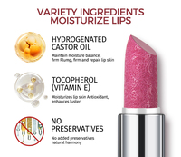 Rouge à lèvres crème nacré micro-sculpté, imperméable, résistant à la transpiration, anti-bavures, hydratant, effet soyeux et lisse, sans danger pour le maquillage