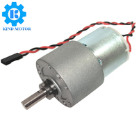 ارتفاع عزم دوران 37 Dia Reductor 12V 24v 6v علبة التروس ، فرشاة كهربائية عالية دورة في الدقيقة محرك بدون فرش للروبوت