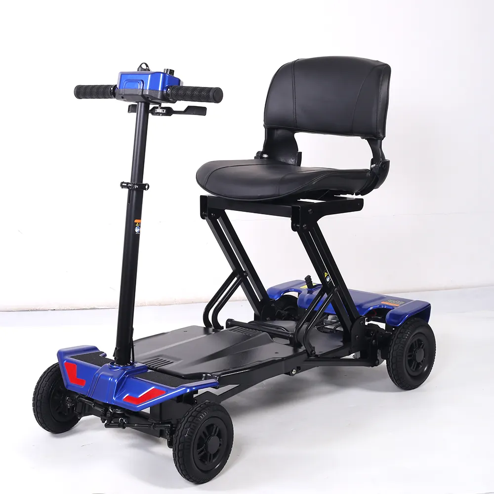 DISIYUAN Automatic fold mobility scooter 4 ruote scooter elettrico pieghevole per disabili per portatori di handicap