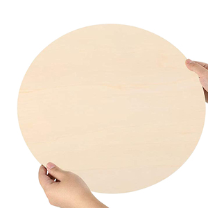 Discos redondos de madera sin terminar, <span class=keywords><strong>recortes</strong></span> de madera para grabado láser, artesanías de tallado - Product Image 5