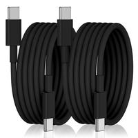 2 ensembles de blocs de chargeurs USB avec câble USB C supplémentaire de 6 pieds, charge rapide, chargeur rapide EU 60w pour les voyages