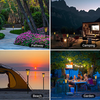 Lampe solaire à flamme LED 20 LED IP65, moderne, écologique, pour extérieur, jardin, allée, style Tiki, à intensité variable