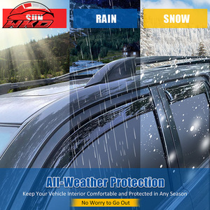 สำหรับ Toyota 4Runner 03-09 ชุดบังแดดหน้าต่างแบบ In-Channel 4 ชิ้น อะคริลิคสีรมควัน - Product Image 5