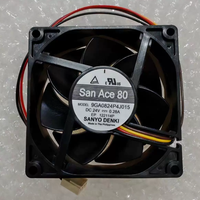 Ventilador de refrigeración de flujo axial con convertidor de frecuencia, 12V 48V DC24V 0.3A AC EC 8038 80X80X38MM 8CM, con rodamiento de bolas, 3 cables, 9GA0824P1H61