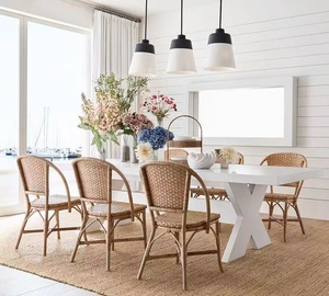 Silla de Comedor de Mimbre para Jardín, Exterior, Restaurante, <span class=keywords><strong>Cocina</strong></span>, Estilo Americano, de <span class=keywords><strong>Aluminio</strong></span>, Diseño Nuevo 2022 - Product Image 5
