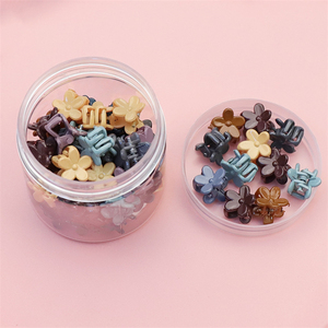 Accessoires de cheveux pour enfants, mini pinces à cheveux <span class=keywords><strong>en</strong></span> plastique coloré, <span class=keywords><strong>fleur</strong></span>, décoration de tresse, mignonnes poignées de cheveux pour la fête quotidienne - Product Image 4