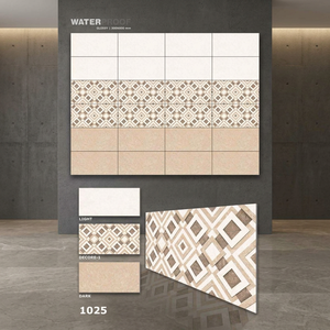 Usine chinoise vente en gros, salle de bains 12*24 céramique adhésif interlock 30*60cm porcelaine céramique sol 300*600 carreaux muraux prix - Product Image 1