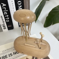 Ornement en bois sculpté à la main Jhisen Art Déco, grande méduse, décoration de bureau éclatante et apaisante, choix de cadeau pour anniversaire et décoration intérieure