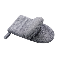Accessoires de cuisine, gants de four imprimés, logo personnalisé, texture florale, respectueux de l'environnement, lavable au lave-vaisselle, résistant à la chaleur, en silicone