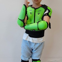 Gilet de protection anti-chute pour enfants, moto, avec protections pour les coudes et les genoux