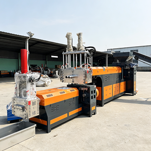 Guansheng Mini Two-Stage PP PE Hdpe Rigid Two Stage Custom Plastic Flakes Pelletizing Full Production Line Pellet Machine - Product Image 2