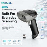 Lecteur de codes-barres 1D 2D NORGEE N1200R avec interface USB, connexion 2-en-1 (USB sans fil 2.4G), lecteur Datamatrix, garantie 1 an