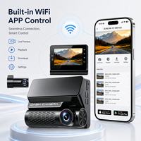 Cámara para Auto 4K con WiFi, Grabación de 24 Horas, Sensor G, Mini Caja Negra para Auto, Cámara de Doble Lente Delantera y Trasera 4K, Venta al Por Mayor