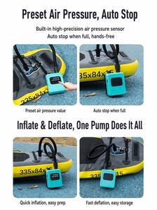 Bote Inflable SUP para Camping con Apagado Automático Inteligente, Pantalla Digital, Bomba de Aire Eléctrica Inalámbrica Recargable de Doble Modo y Alto Flujo de 380L/min - Product Image 3