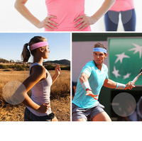 Bandeaux de sport tendance en tissu éponge anti-transpiration pour le basketball, bandeaux de cheveux athlétiques antidérapants pour femmes, bandeaux de sudation pour l'entraînement