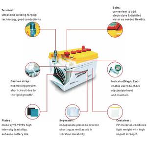 חיים ארוכים 12v 36ah טעונה יבש סוללה טעונה גבוהה עבור כלי רכב אוניברסלי <span class=keywords><strong>din100</strong></span> חומצות עופרת אוטומטית - Product Image 4