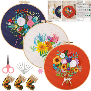 Kit de broderie personnalisé pour les amoureux, pour commencer, broderie, broderie, fleurs, bricolage, point de croix - Product Image 6