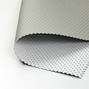 Huafon perforated pu microfiber leather for handbag sofa car seat