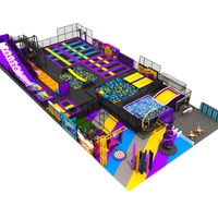 Parc de trampolines intérieur commercial à vendre directement de l'usine, fabricant de trampolines fiable