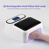Professionnel 48w Pro Cure Sans Fil Double Lumière Rechargeable Sans Fil UV LED Gel Sèche Lampe à Ongles pour Salon Manucure