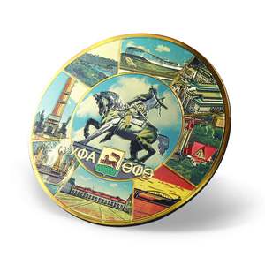 แม่เหล็กติดตู้เย็นลายโลโก้ของที่ระลึกแบบกำหนดเอง อิรัก คาซัคสถาน แม่เหล็กอะลูมิเนียมฟอยล์สำหรับนักท่องเที่ยว - Product Image 1