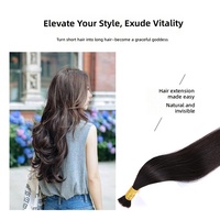 Extensions de cheveux vierges invisibles et indétectables, 100% cheveux chinois Remy, tissage à la main, trame simple, décolorées pour toutes les couleurs
