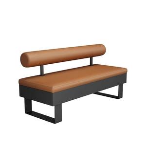 Jantar Café Restaurante Conjuntos Café Móveis Cabine Assento Fast Food Couro Accent Bench