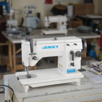 Machine à coudre industrielle zig-zag JUKKY 20U63 professionnelle robuste à pied mobile pour couture droite du cuir