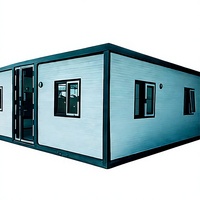 Maison conteneur pliable et extensible, maison modulaire préfabriquée, structure en acier, panneaux sandwich, intérieur moderne pour habitation résidentielle