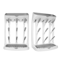 Séchoir à biberon vertical de voyage sans BPA Offre Spéciale pour 9 bouteilles de 8 oz avec porte-brosses