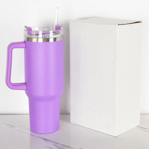 Pronto per la spedizione personalizzato rivestimento in polvere in acciaio inox Tumbler tazze a doppia parete isolato 40oz Tumbler - Product Image 6