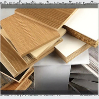 Panneau de fibres de bois mélaminé écologique de première qualité, surface haute brillance, résistant à l'humidité, design contemporain, pour intérieur
