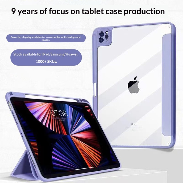 KELUJI KAI02 10th-generation iPad Tri-fold Protective Case with Pen Slot & Drop Protection Customizable Logo 30x25mm