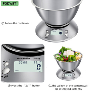 Approvisionnement d'usine 3kg 0.1g le plus grand perdant balance de pesée intelligente 0.1g balance de poids de cuisine alimentaire - Product Image 6