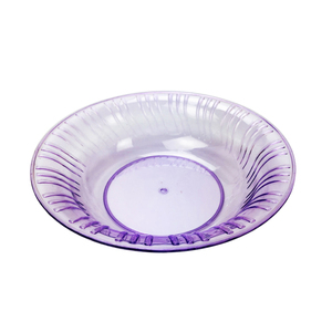 Eco-friendly Hot Sale Fruit Plastic Plate Fruit Dish Round Design Candy Dish Serving Plate