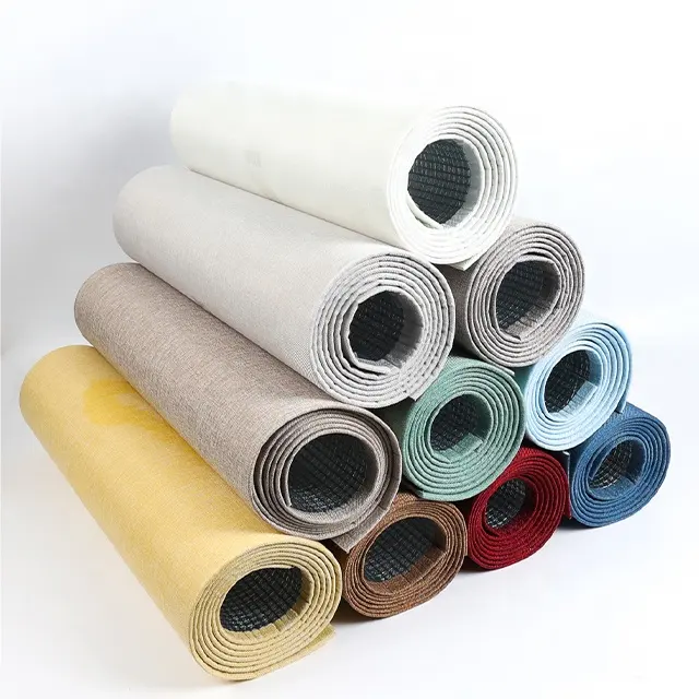 Hình Nền Khách Sạn Vải Kết Cấu Bọt Tự Dính Vinyl 3D Linen Hiện Đại Không Thấm Nước Tường Sticker Không Thấm Nước Hình Nền Cho Nhà