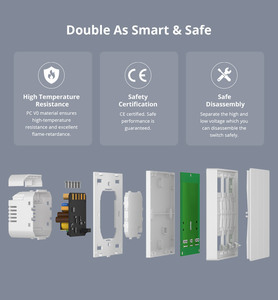 ITEAD SONOFF SwitchMan 86 EU UK Smart Wall Switch M5 3C Matter White Smart Switches Work Apple HomeKit <span class=keywords><strong>EWeLink</strong></span> <span class=keywords><strong>Google</strong></span> <span class=keywords><strong>Assistant</strong></span> - Product Image 4
