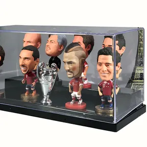 カスタムサッカー選手アクションフィギュアPVCプラスチックサッカーアクションフィギュアおもちゃプラスチックスポーツ選手サッカーファンのためのカスタム