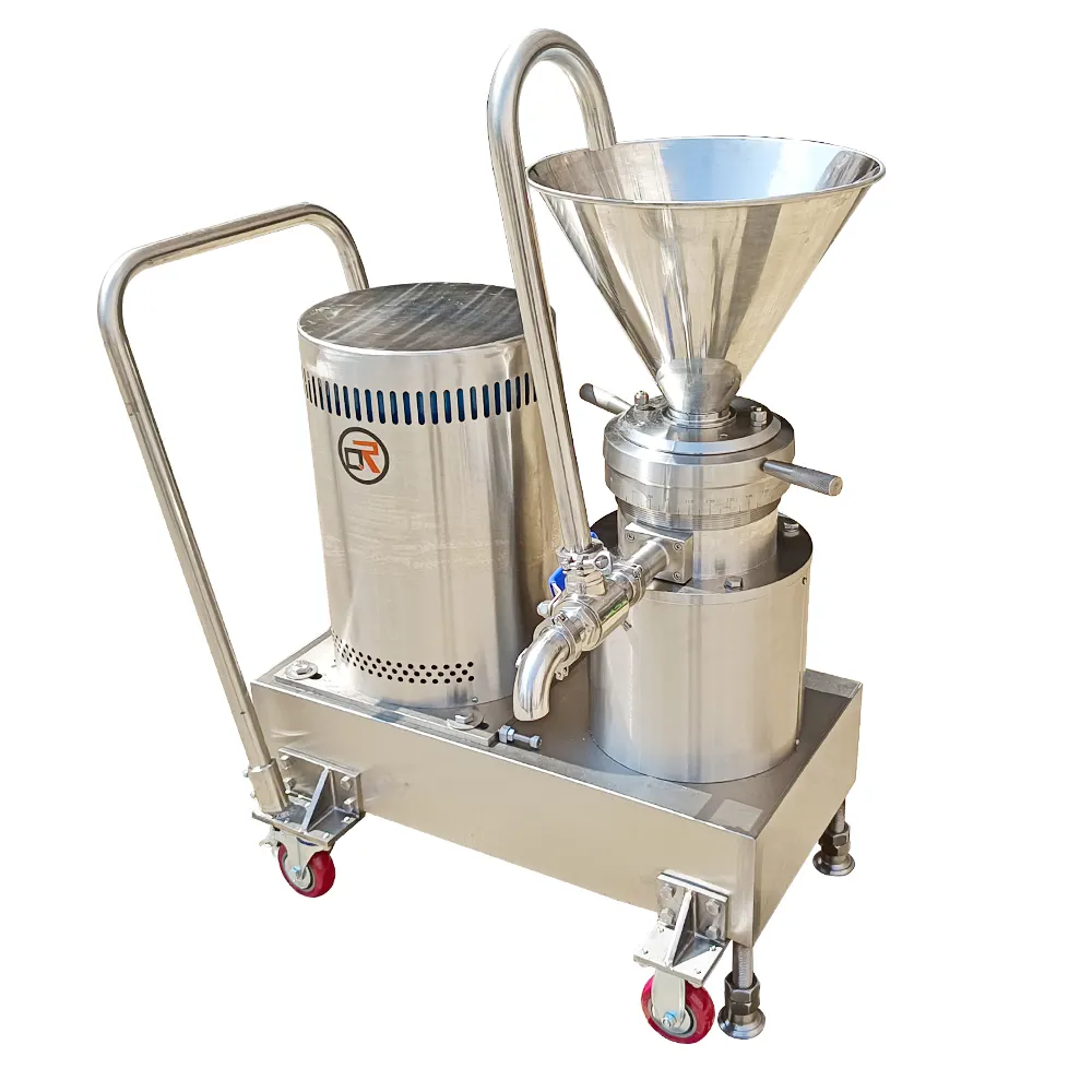 pine nut paste grinder machine vertical fruit mill grinder mill nuts colloid mill peanut butter cooling
