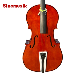 <span class=keywords><strong>Violonchelo</strong></span> HC35 de Arce Flameado Barnizado a Mano en Rojo Marrón Brillante de la Marca Sinomusik - Product Image 5