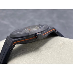 Reloj mecánico de súper calidad de 41 mm, movimiento de fábrica 4302, reloj con puntero naranja de carbono. - Product Image 6