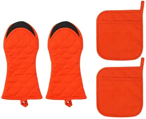 Mitaines en silicone pour four industriel, Double, amusantes, avec poche, supports pour Pot, Gel de silice, meilleur vente - Product Image 1
