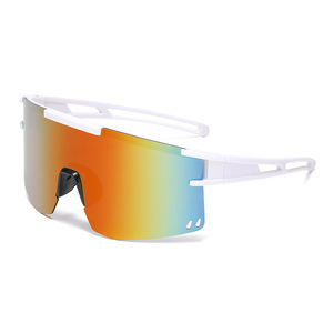 Gafas de ciclismo para exteriores, lentes polarizadas UV400, a prueba de viento, con montura negra, para hombres y mujeres, deportes, senderismo, montañismo, conducción - Product Image 3